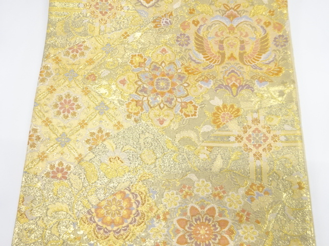 7278607: JAPANESE KIMONO JAPANESE FUKURO OBI / WOVEN JIGAMI